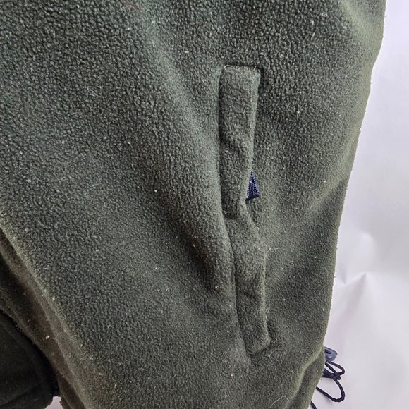 Vintage Abercrombie Fitch Vest Mens XL Blue Green Fleece Zip 90s Y2K Outdoors - Picture 5 of 11